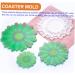 PLAFOPE Resin Molds 5pcs Coaster Silicone Mold Epoxy Silicone Molds Coaster Mold Craft Mold Diy Supplies Crystal Crafts - Buy Online on SooperMarket.com