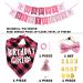 Dog Birthday Kit Dog Birthday Hat Bow Tie Band Pull Flag Scarf Number Stickers Cute Puppy Kitten Party Kit Reusable Suitable for Small Medium and Large Dog Pets(pink) - Buy Online on SooperMarket.com