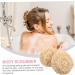 KALLORY 2pcs Natural Loofah Bath Sponge Set - Exfoliating Scrubber for Showers & Spa | International Shipping - Buy Online on SooperMarket.com