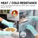 VGO Dishwasher Cleaning Sponge Gloves - Reusable Silicone Scrubber Heat-Resistant 1 Pair (Pink+Blue) - Si2142 - Buy Online on SooperMarket.com