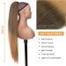 PORSMEER 30 Inch Yaki Straight Drawstring Ponytail Clip In Extensions for Women Kinky Straight Pony Tail Extensions Hair Extensions Ponytail (Black mix blonde) - Buy Online on SooperMarket.com