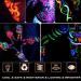 Glow in the Dark Neon Face Body Paint Set - 6 Colors, Washable Black Light Makeup for Party, Halloween, Christmas, Cosplay - 0.48oz Tubes - Buy Online on SooperMarket.com