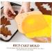Alipis Baking Tools Silicone Molds Decorative Food Mold Ice Cube Tray Baby Food Mold Pudding Mold Flexible 15X12X3cm Yellow - Buy Online on SooperMarket.com