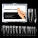 BNG 120 Pcs Frosted Dual Nail Forms - Professional Polymer Gel Nails Extension Molds for Quick Building and Full Cover Acrylic Nails - Buy Online on SooperMarket.com