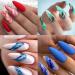 Geometric Nail Stamping Plates Set - 4Pcs Nail Templates for Art Stamping Kit - Buy Online on SooperMarket.com
