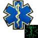 Glow Dark EMS EMT Medic Paramedic Morale Tactical PVC 3D Fastener Patch