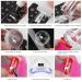 HJ-NAT074-2 French Silicone Nail Art Stamp Set - 2-Piece Transparent Template for Manicure & Scrapbooking - Buy Online on SooperMarket.com