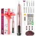 Coslus wirelessly portable nail miller 11 in 1 professional manicure and pedicure set nail files for gelails and acrylic nails nail shapes removal of cornea light gold