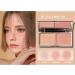 Matte and Shimmer Blush Palette with Mirror and Brush - Long-Wearing Natural-Looking Cheek Tint - 01 (1g) - Buy Online on SooperMarket.com