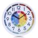 Lafocuse silently colorful learning watch for children wall clock for boys and girls children's wall clock without ticking watches for the children's room kindergarten school 30cm
