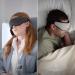 OSTRICH PILLOW 3D Ergonomic Eye Mask - Midnight Grey | Adjustable Shape for Sleeping, Resting, Relaxing | Blocks Light for Total Darkness - Buy Online on SooperMarket.com