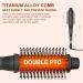 Buy Curling Iron Brush 1.5 Inch - Heated Thermal Brush for Loose Curls Dual Voltage Hairstyling Tool | Perfect Gift for Women & Girls (Silver/Black - Buy Online on SooperMarket.com