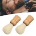 Men's Wooden Handle Shaving Brush - Mini Professional Safety Synthetic Brush for Salon Quality Shaves - Buy Online on SooperMarket.com