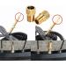 Osymoker Anodized Alloy Presta Valve Caps + Copper Presta to Schrader Adaptor for Bike, Car, Tube Pump - Premium Valve Converter Tools - Buy Online on SooperMarket.com