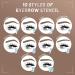 Cilrofelr Eyebrow Stamp and Stencil Kit - One Step Brow Stamp Shaping Kit with 10 Stencils, Light Brown, Long Lasting Waterproof Formula - Buy Online on SooperMarket.com
