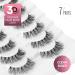 Fake Eyelashes Natural Look 7 Pairs 3D Faux Mink Wispy Lashes Onlyall Fluffy False Lashes Pack 14MM A15 A15-1 - Buy Online on SooperMarket.com