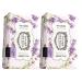 Panier des Sens Lavender Shea butter natural bar soap  bath & body soap bars - Made in France 95% natural - 2 bars  7oz/200g each Blue Lavender