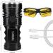 Darkbeam UV Torch 365nm Flashlight | Rechargeable Blacklight 36W LED | Portable Pet Urine Detector | Resin Curing & Leak Detection - Buy Online on SooperMarket.com