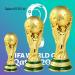 14.1 EOFLW World Cup Replica Trophy 2022 - Resin Soccer Collectible for Sports Fans - Gold Desktop Decor - Buy Online on SooperMarket.com