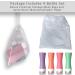 POPDIGITO 3 oz Silicone Travel Bottles Set - 4 Pack Colorful Squeezable Leakproof Containers for Toiletries - TSA Approved Refillable Bottles with Bag - Buy Online on SooperMarket.com