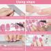 Kalolary 12-Piece Color Gradient Marble Nail Polish Stickers - Self-Adhesive Full Nail Wraps with Nail File | Trendy Monochrome Designs for Effortless Nail Art - Buy Online on SooperMarket.com