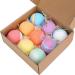 9PCS Bubble Salt Bubble Ball Set - Natural Handmade Organic Foot Bath Spa Balls for Women | Moisturizing Skin Gifts - Buy Online on SooperMarket.com