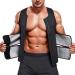 Kumayes Men's Sauna Sweat Vest - Neoprene Fitness Corset & Shapewear | XXL Black for Weight Loss & Belly Slimming - Buy Online on SooperMarket.com