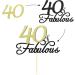 Sumerk Glitter 40 & Fabulous Cake Topper 40th Birthday Cake Picks 40th Anniversary Cake Topper Party Decorations Supplies - Buy Online on SooperMarket.com
