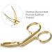 Buy Gilded Eyebrow Tweezers & Scissors - 3 Pack Straight & Pointed Hair Gripping Tool | International Shipping Available - Buy Online on SooperMarket.com