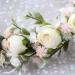 Hjhiwe Adjustable White Rose Bridal Crown - Boho Floral Headdress for Weddings & Photography - Rustic Beige Headband for Brides & Girls - Buy Online on SooperMarket.com