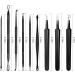 Blackhead Remover Pimple Popper Tool Kit - 19 Pcs Professional Extractor Set for Face and Nose - Stainless Steel Comedone and Whitehead Extractor with Metal Case (Black) - Buy Online on SooperMarket.com