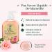 Le Petit Olivier Marseille Liquid Soap - Rose Perfume - Gently Cleanses Skin - 10.1 oz - Pure Vegetable Origin - International Shipping Available - Buy Online on SooperMarket.com