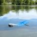 Tidal Wake XLR8 Wake Surf Shaper - For Inboard Boats | Floating Wakesurf Creator - Silver/Black Fin - Buy Online on SooperMarket.com