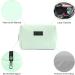 MAANGE Small Green PU Leather Makeup Bag for Women | Travel Cosmetic Pouch with Zipper | Portable & Versatile - Buy Online on SooperMarket.com