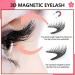 Dalarey Magnetic Lashes kit Reusable double Magnetic Lashes Without Eyeliner No Glue Liner Waterproof Safe Easy to Wear for Essential Commuter Makeup (2 Pairs Natural) - Buy Online on SooperMarket.com