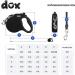 Buy DDOXX Black Dog Leash - Reflective Nylon Bite-Proof 4M Up to 10kg - Stable Roller Break & Lock System | International Shipping - Buy Online on SooperMarket.com
