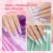 RARJSM Pearl Gel Nail Polish Set - 6 Colors Pearlescent Shell Glitter | White Gold Pink Green Purple Shimmer | Mermaid Nail Gel Soak Off | DIY Manicure with Swirl Thread Effect | LED UV Curing Required - Buy Online on SooperMarket.com