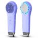 Facial Cleansing Brush EZBASICS face scrubber Waterproof Face Scrub Brush for Men & Women Rechargeable Face Brushes for Cleansing and Exfoliating  Electric Silicone Face Scrubber Cleanser Brush Violet