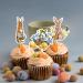 Easter Cupcake Toppers 8pcs Cartoon Paper Bunny Cupcake Decorations With Sticks Room Ornaments Cake Picks Cupcake Bunny Topper For Candy Box Cupcakes Photo Wall - Buy Online on SooperMarket.com
