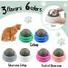 6-Piece Silvervine Catnip Wall Balls - Edible, Rotatable, and Safe Cat Treat Toys with 3 Flavors for Teeth Cleaning and Biting - Buy Online on SooperMarket.com