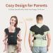 MOMTORY Newborn Baby Carrier | Cozy Wrap with Hook&Loop | Adjustable & Soft Fabric | Deep Grey - Buy Online on SooperMarket.com