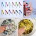 Bonnie-Sam Laser Nail Art Glitter Sequins - 12 Boxes of Butterfly, Star, Moon, Heart, and Flower Designs for Nail, Face, Eyes, and Body Decor - Holiday Collection - Buy Online on SooperMarket.com