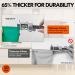 VGO 10 Pairs Reusable Kitchen Gloves - Long-Sleeved Multi-Functional Household Cleaning & Dishwashing - Green HH4601P1 - Buy Online on SooperMarket.com