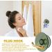 Veeteah Plug-in Cable Holder & Organizer - Toothbrush & Razor Hook Drill-Free Self-Adhesive Storage in Translucent Green - Buy Online on SooperMarket.com