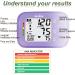 Wrist Blood Pressure Monitor with Irregular Heartbeat Detection and Large Display - Purple | Digital Automatic BP Cuff Monitors for Home Use - 120 Memories, Adjustable Cuff - Buy Online on SooperMarket.com