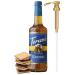 Torani Sugar Free S'mores Syrup with Little Squirt Syrup Pump, Glass Bottle 750ml 25.4 Ounces SF S'mores Glass
