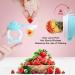 Baby Fruit Food Feeder Pacifier - Fresh Teething Teether Toy for 3-24 Months | 6 Pcs Silicone Pouches | Piggy Handle 2-Pack (Pink) - Buy Online on SooperMarket.com