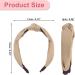 VOCOSTE Knotted Headband for Women Non-Slip Fashion Hair Accessories Khaki - Buy Online on SooperMarket.com