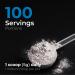 BIOGENIQUE Creatine Monohydrate Powder 500g - For Muscle Building Increased Strength Enhanced Energy and Improved Athletic Performance - Pharmaceutical grade Creatine Supplement 5000mg per Serving- Vegan Made in Canada - Buy Online on SooperMarket.com