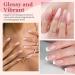 Modelones 10 Pcs Dip Powder Nail Kit Starter Set | Nude Pink Glitter Neutral Skin Colors | 15ml 2 in 1 Base & Top Coat Activator | Nail Art DIY Salon A1- Light Pink - Buy Online on SooperMarket.com